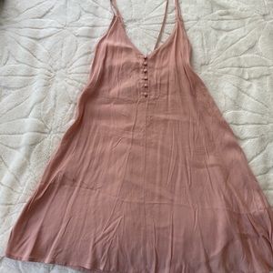 Kendal and Kylie light pink dress